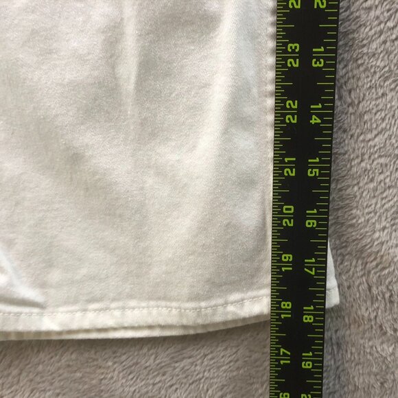 Riders By Lee Women Capri Jeans 12 Medium Straight Leg Casual White Denim Summer - Picture 6 of 15